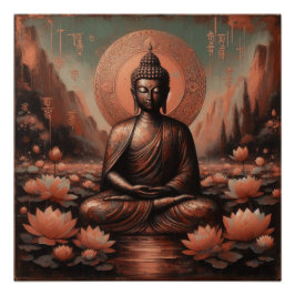 PÓSTER PINTURA DE ÓLEO BUDDHA #28