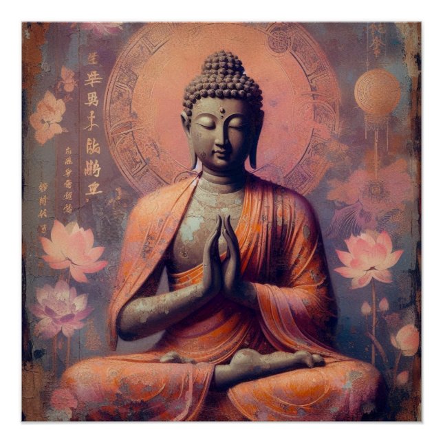 PÓSTER PINTURA DE ÓLEO BUDDHA #29 (Frente)