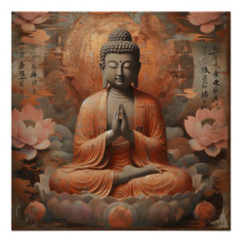 PÓSTER PINTURA DE ÓLEO BUDDHA #30