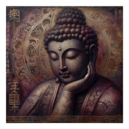 PÓSTER PINTURA DE ÓLEO BUDDHA #31