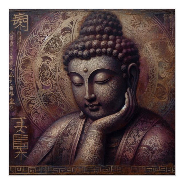 PÓSTER PINTURA DE ÓLEO BUDDHA #31 (Frente)