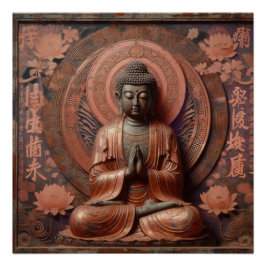 PÓSTER PINTURA DE ÓLEO BUDDHA #36