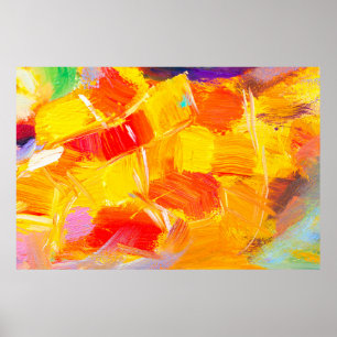 Poster pintura de óleo de textura pintura de fruta flora 