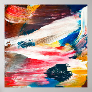 Poster Pintura de óleo desenhada à mão. fundo de abstrato