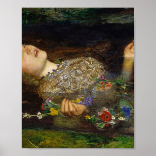 Poster Pintura De Ophelia De John Everett Millais