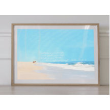Pintura de Paisagem Marinha Salmo 119 15 16 Versíc