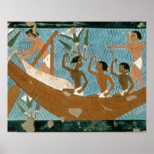 Póster Pintura de parede a partir do túmulo de Ipuy, Theb