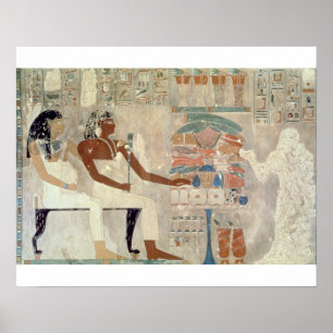 Poster Pintura de parede do túmulo de Rekhmire, Thebes, d