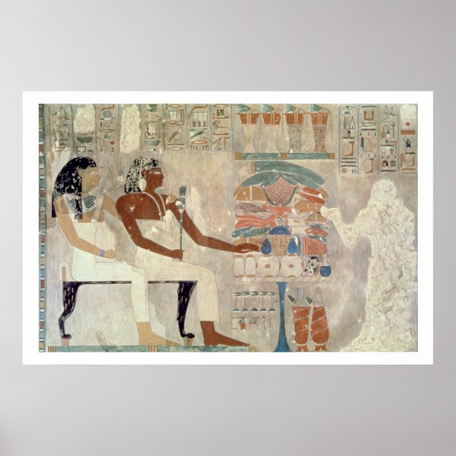 Póster Pintura de parede do túmulo de Rekhmire, Thebes, d (Frente)