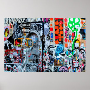 POSTER PINTURA DE PAREDE MULTICOR