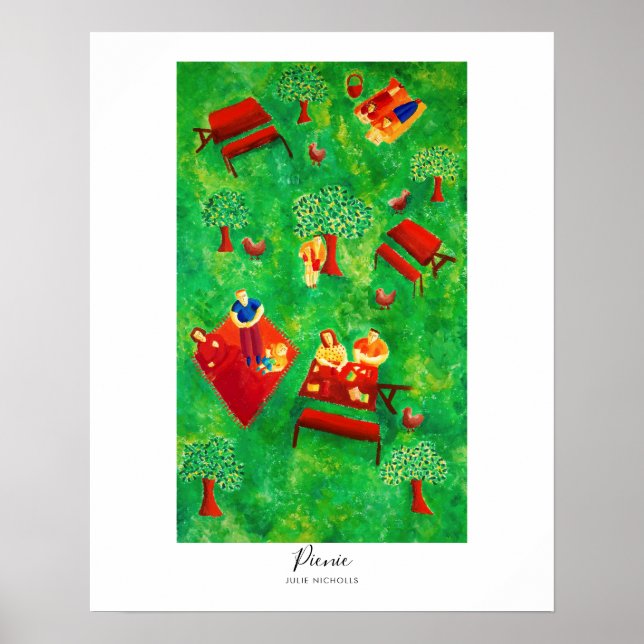 Poster Pintura de Piquenique (Frente)