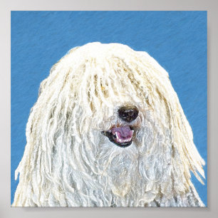Póster Pintura de Puli - Arte de Cão Original Bonita