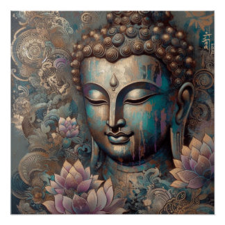 PÓSTER PINTURA DE ROSTO BUDDHA #10