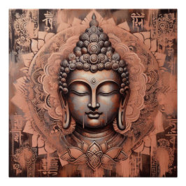 PÓSTER PINTURA DE ROSTO BUDDHA #12