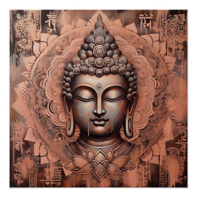 PÓSTER PINTURA DE ROSTO BUDDHA #12 (Frente)