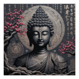 PÓSTER PINTURA DE ROSTO BUDDHA #13