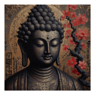 PÓSTER PINTURA DE ROSTO BUDDHA #14