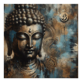 PÓSTER PINTURA DE ROSTO BUDDHA #4