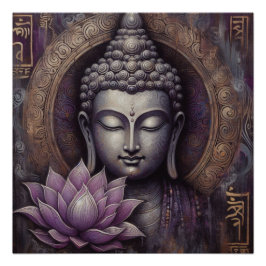 PÓSTER PINTURA DE ROSTO BUDDHA #8