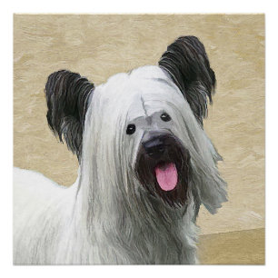 Póster Pintura de Skye Terrier - Arte de Cachorro Origina