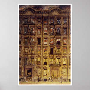 Póster Pintura de um bloco de tenimento Harlem
