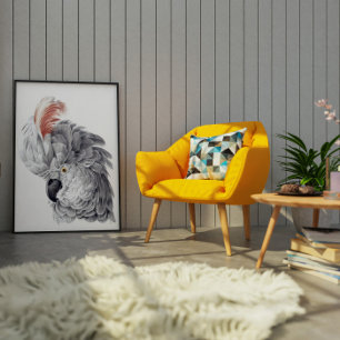 Poster Pintura de um papagaio-cabeça de Cockatoo - Aert S