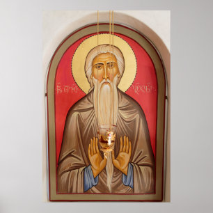 Poster Pintura De Um Santo Idoso