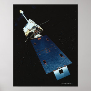 Poster Pintura de um satélite de tempo