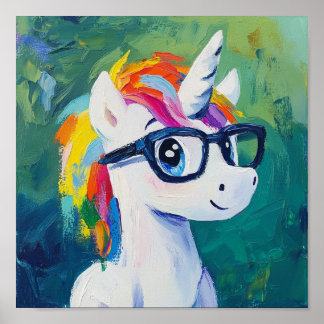 Poster pintura de Unicórnio