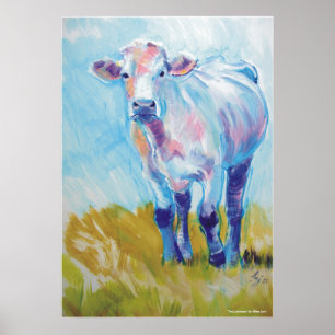 Póster Pintura De Vaca