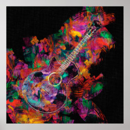 Poster Pintura de Violão