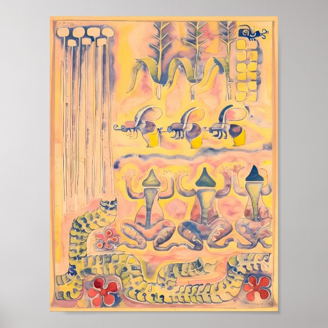 Poster pintura de Walter Anderson (Frente)