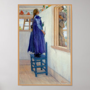 Póster Pintura decorativa de Suzanne na parede