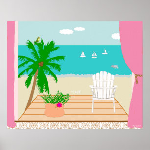 Póster Pintura digital original da "paz"