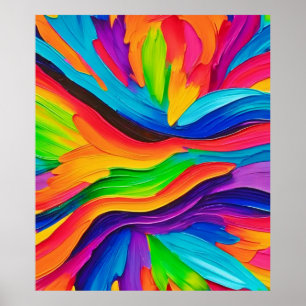 Poster Pintura do arco-íris
