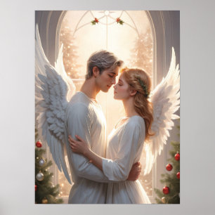 Poster Pintura do Casal Romântico