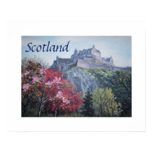 Pintura do Castelo de Edinburgh Scotland por Pola.