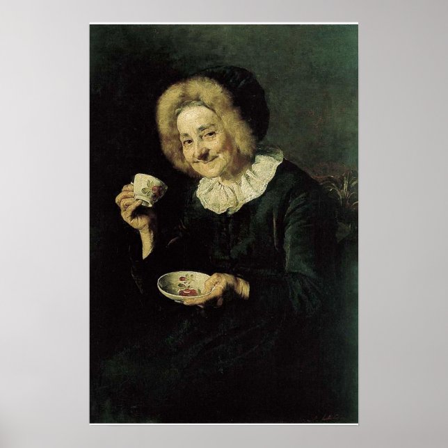 Poster Pintura do Drinker de Café Kofetarica (Frente)