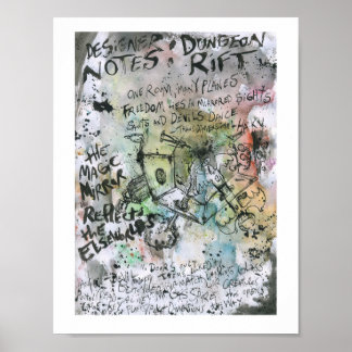Póster Pintura do Dungeon Rift Designer