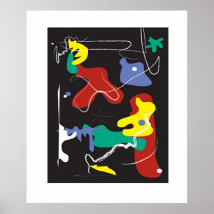 Póster Pintura do gotejamento