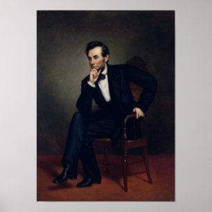 Póster Pintura do presidente Abraham Lincoln