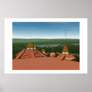 Póster Pintura dos montes de Ocmulgee