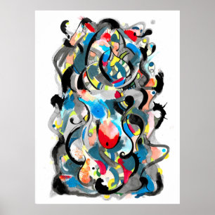 Poster Pintura dos sonhos da Galáxia