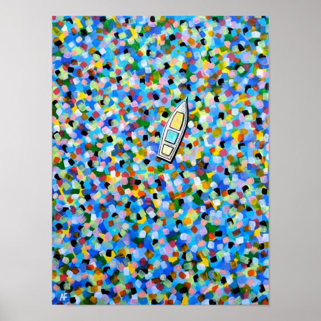 Poster Pintura Drifting through Dreams por Alfred Fox (Frente)