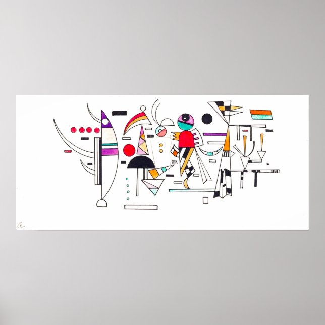 Poster Pintura "Easy Together" de Kandinsky (Frente)
