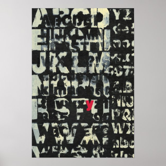 Póster Pintura em alfabeto por Norman Wyatt (Frente)
