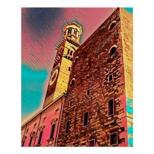 Póster Pintura em arquitetura na Itália