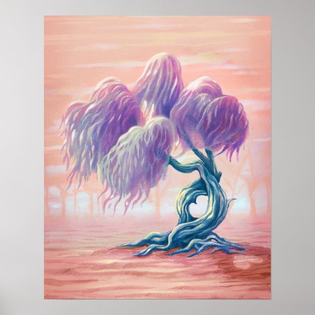 Poster Pintura em Árvore de Amor Selvagem (Frente)