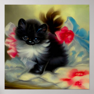 Poster Pintura em branco e preto