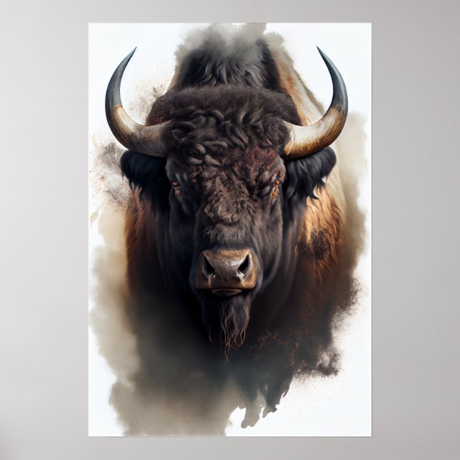 Poster Pintura em Buffalo Americano (Frente)